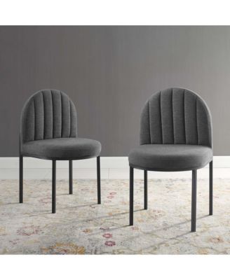 Isla Upholstered Fabric Dining Side Chair, Set of 2
