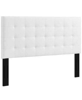 Modway Paisley Tufted Upholstered Faux Leather Headboard, Full/Queen