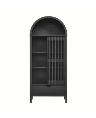 Vaughn 71" Arched Storage Display Cabinet