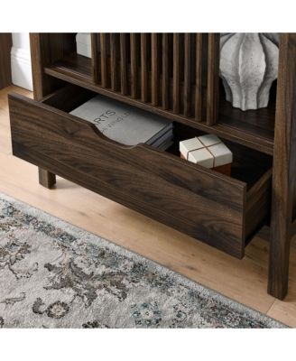 Vaughn 71" Arched Storage Display Cabinet