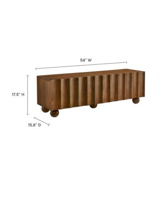 Sorren Scalloped 54" Wood TV Stand