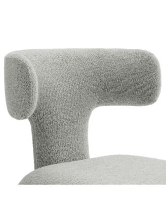 Stellan Curved Back Boucle Upholstered Dining Chair, Set of 2