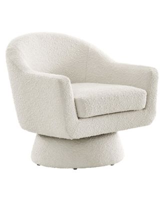 Astral Boucle Fabric Swivel Chair