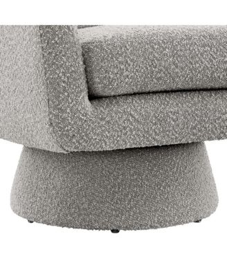 Astral Boucle Fabric Swivel Chair
