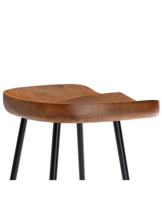 Concord Backless Wood Counter Stools, Set of 2