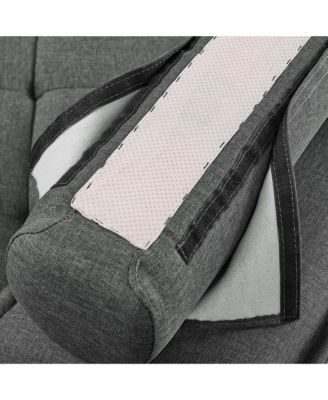 Saunter Tufted Fabric Armless Chair