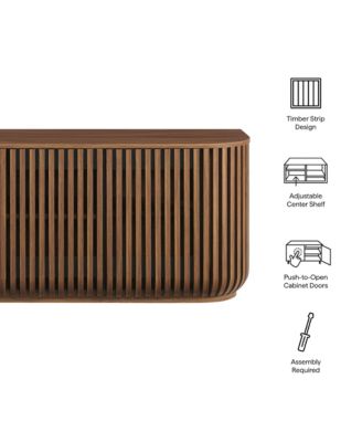 Fortitude 75" Curved Sideboard Storage Cabinet