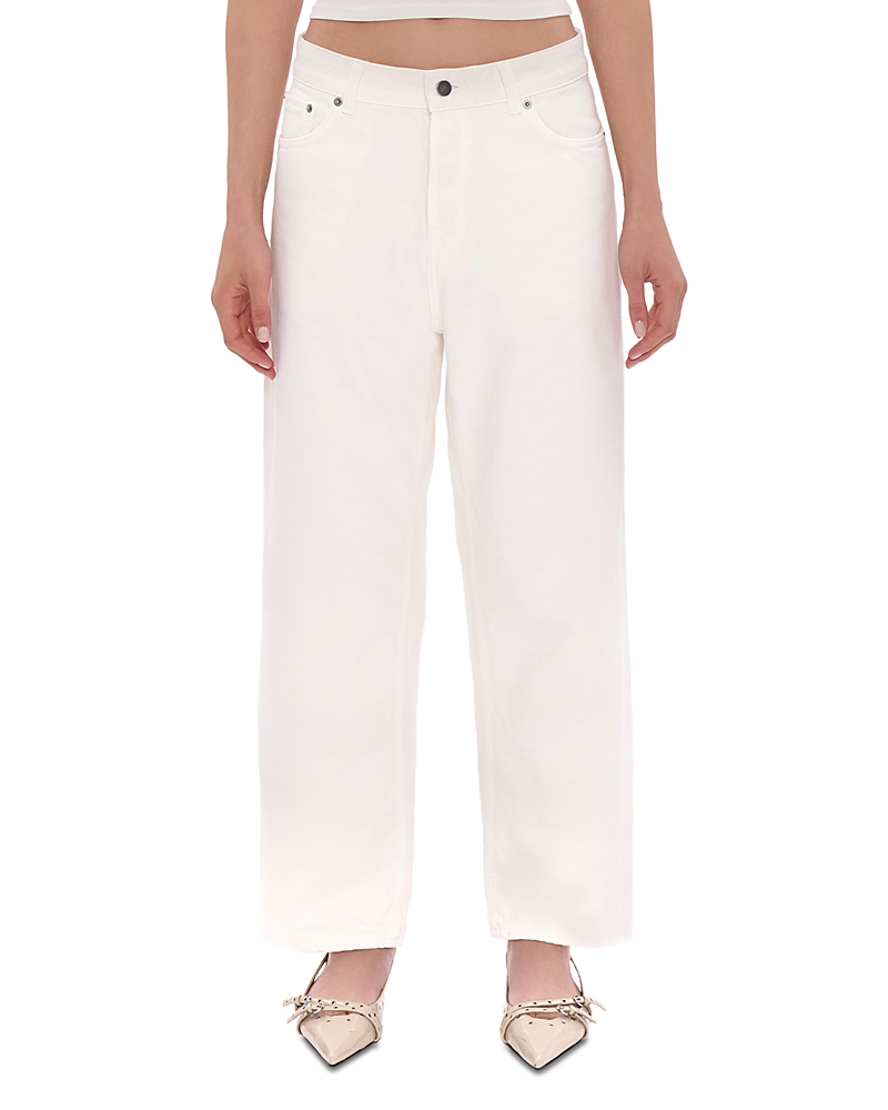 Haikure Betty Bull Straight Jeans in Off White