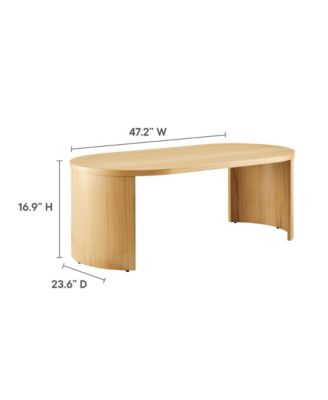 Aspect Oval Wood Coffee Table