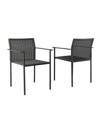 Lagoon Outdoor Patio Dining Armchairs, Set of 2