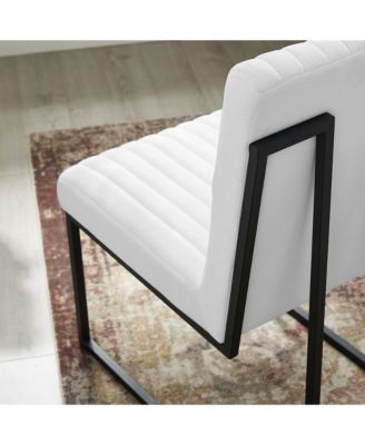 Indulge Channel Tufted Fabric Dining Chair