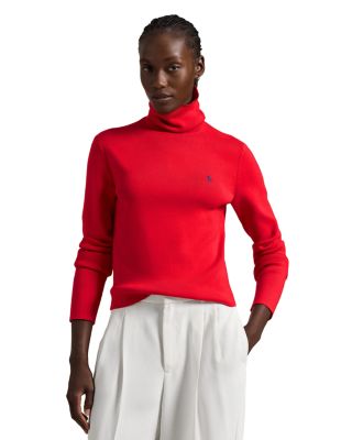 Cotton Blend Turtleneck