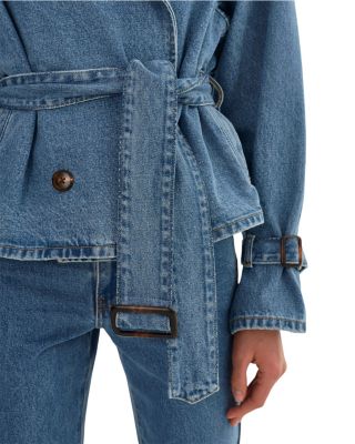 Denim Trench Jacket