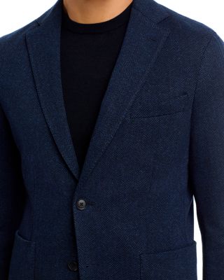 Hanry Jersey Herringbone Slim Fit Unstructured Sport Coat