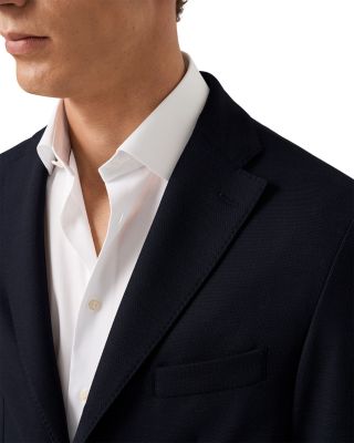 Soft Wool Knit Suit Jacket
