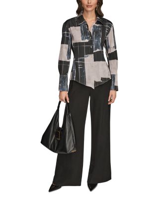 Long Sleeve V Neck Blouse