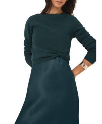  Women's Layered Satin Midi Dress