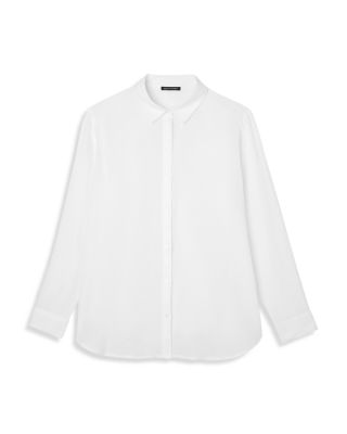 Linen Classic Collar Long Shirt