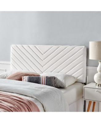 Modway Alyson Angular Channel Tufted Performance Velvet Headboard, Full/Queen