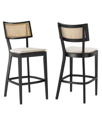 Caledonia Wood Bar Stools, Set of 2