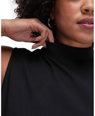  Plus The Everyday Mock Neck Tank Top