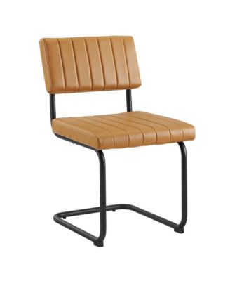  Parity Faux Leather Dining Side Chairs, Set of 2