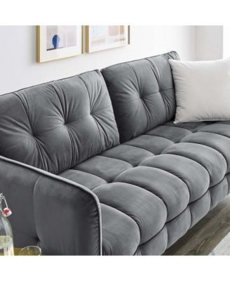  Cameron Tufted Performance Velvet Sofa
