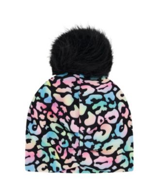 Girls' Stretch Jersey Hat Animal with Pompom - Little Kid, Big Kid