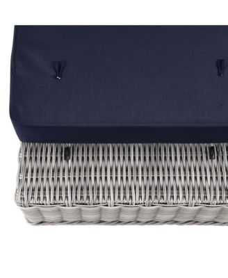  Conway Outdoor Patio Wicker Rattan Ottoman