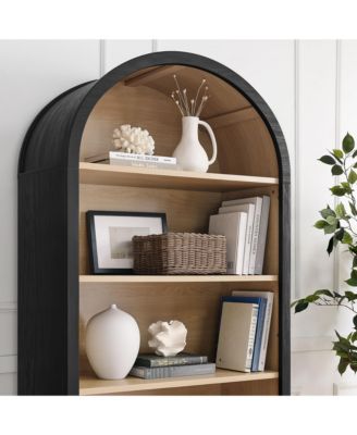  Evie Arched Wide Bookcase Display Cabinet