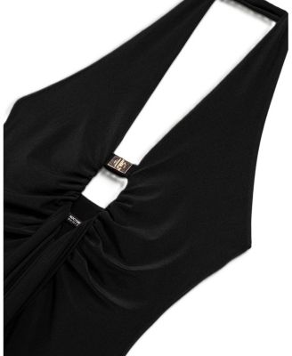 Halter Neck Cut-Out Maxi Dress