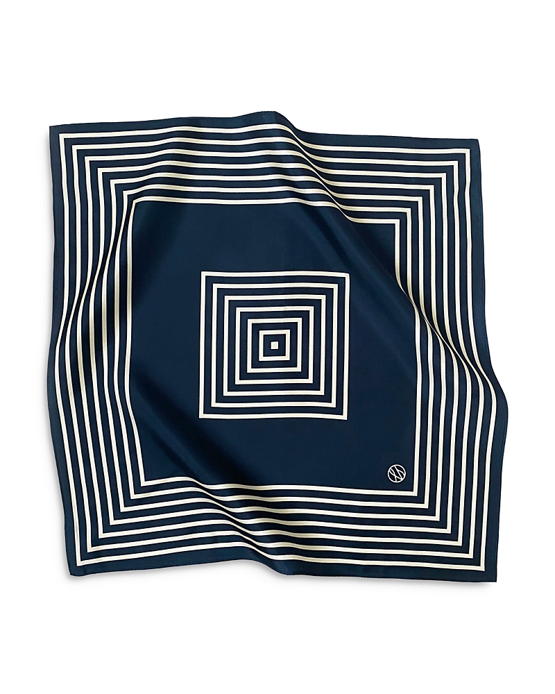 Lescarf Striped Silk Scarf