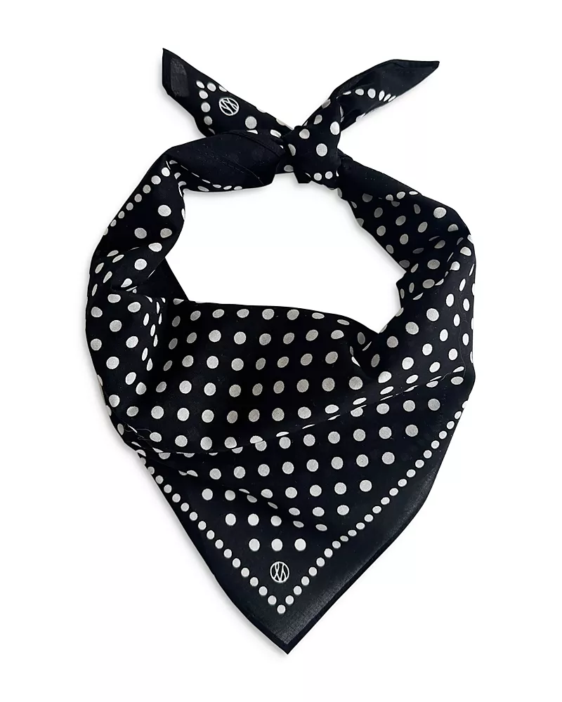 lescarf Polka Dot Cotton Bandana