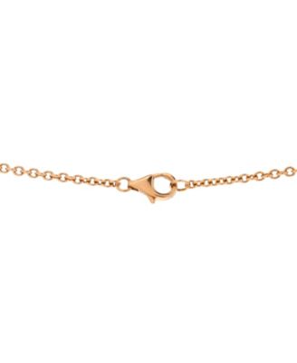  Love Interlocking Necklace 18K Rose Gold, 17.25"