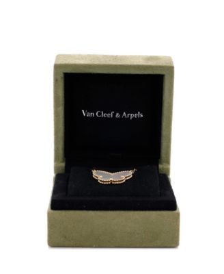  Lucky Alhambra Butterfly Pendant Necklace 18K Gold with Mother of Pearl, 16.75"