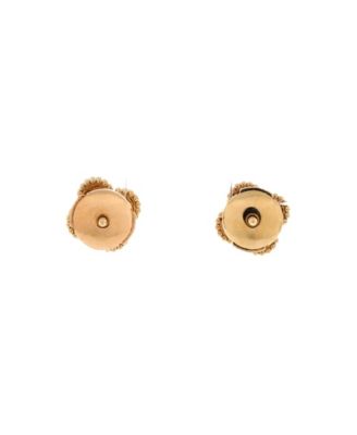  Sweet Alhambra Stud Earrings 18K Gold and Mother of Pearl