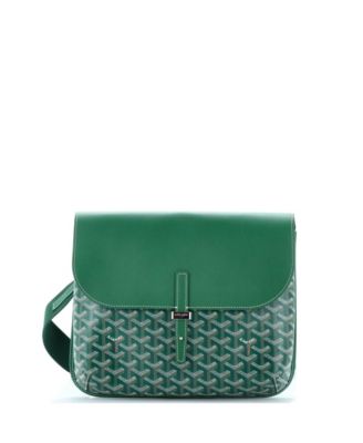   Coursier Messenger Bag Coated Canvas and Leather