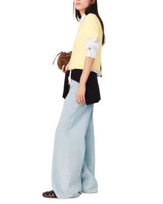 Mapilo Rhinestone Short Sleeve Cardigan