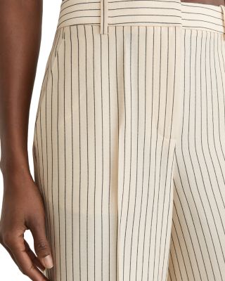 Pinstripe Wide Leg Pants
