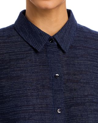 Classic Collar Elbow Sleeve Shirt