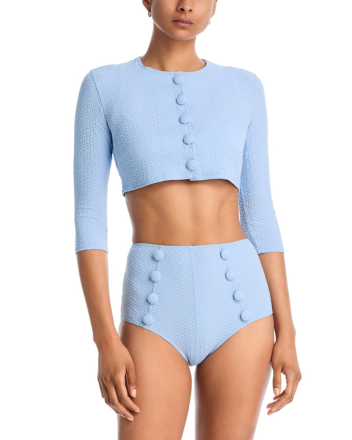 Lisa Marie Fernandez Cropped Cover-Up Cardigan