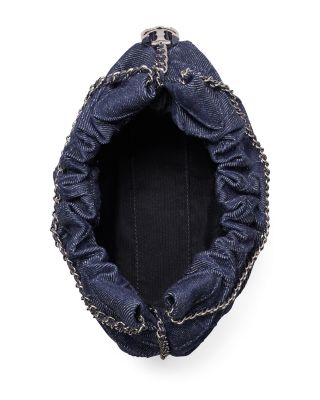 Fleming Mini Soft Denim Hobo Bag