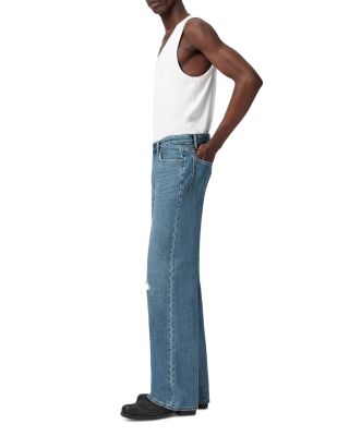 Lenny Wide Fit Jeans in Destroy Mid Indigo