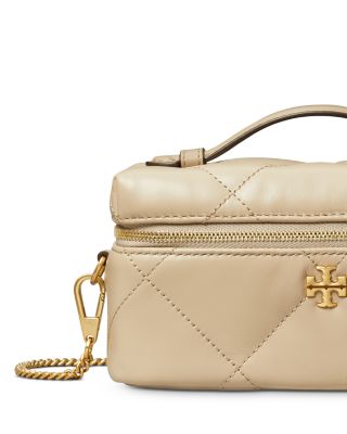 Kira Diamond Quilt East West Vanity Case