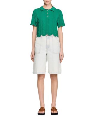 Campea Fancy Stitch Polo Top