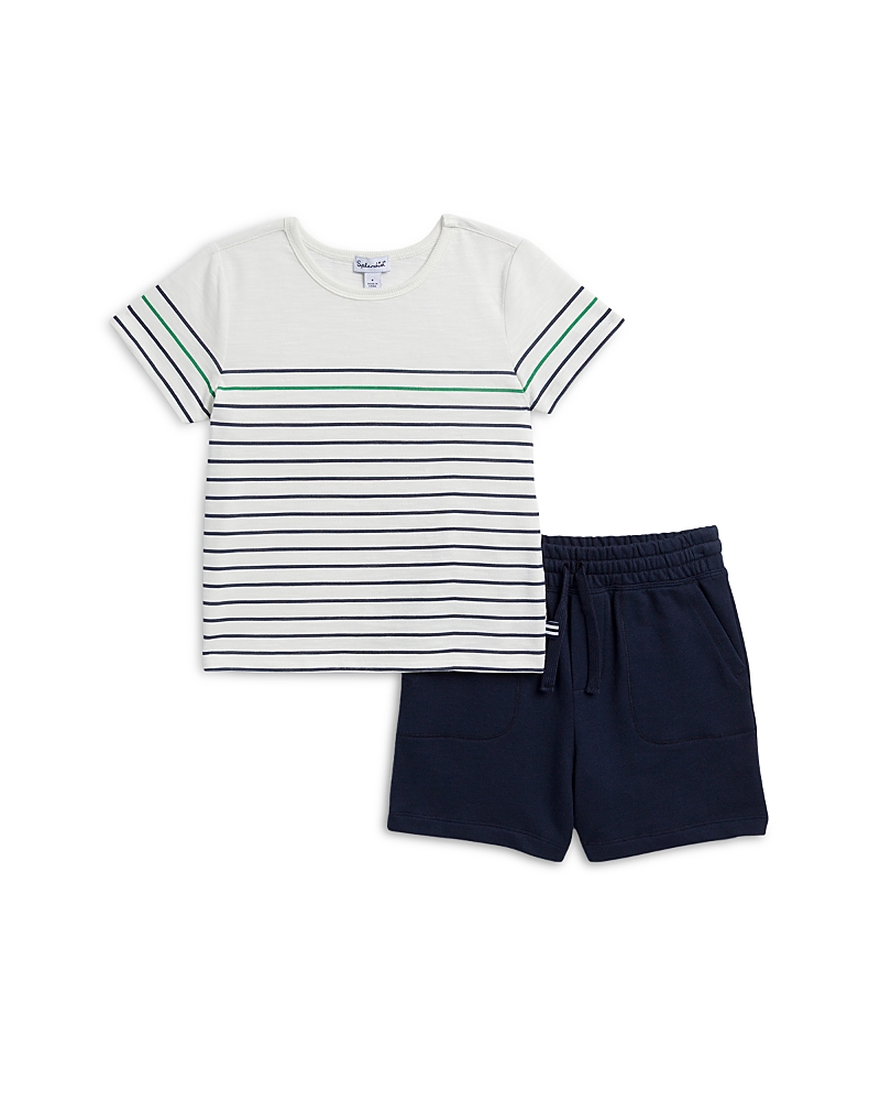 Splendid Boys' Oasis Striped Short Sleeved Tee & Shorts Set - Little Kid