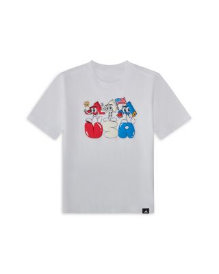 Boys' Short Sleeved Graphic Tee & 3-Stripe Shorts Set - Little Kid