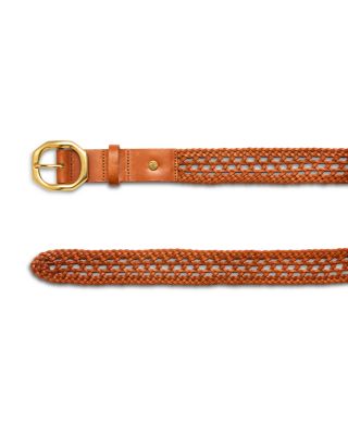 Women's Audry Woven Leather Belt 