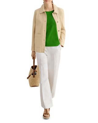 Fern Button Back Top