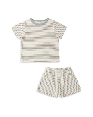 Boys' Striped Tee & Shorts Play Set - Little Kid